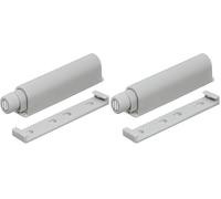 cyclingcolors 1x Push Pull per Ante Push to Open Chiusura Magnetica per Ante Mobili e Cassetti, Grigio (Confezione da 2)