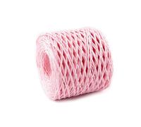 cyclingcolors 1x Rafia per fabbricazione cesti 1,5 mm 200 m Maglia Cappello Borsa Composizione floreale Decorazione Cucito, Rosa chiaro