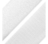 cyclingcolors 1x Rotolo di scratch strappo 100 mm 25 metri auto aggrappante organizer organizzare fermacavo striscia aggancio sacchetto indumento cinghia fascette poliammide, blanco