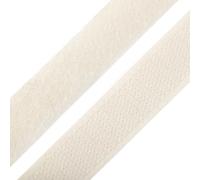 cyclingcolors 1x Rotolo di scratch strappo 20 mm 25 metri auto aggrappante organizer organizzare fermacavo striscia aggancio sacchetto indumento cinghia fascette poliammide, écru