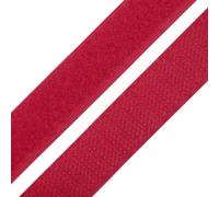 cyclingcolors 1x Rotolo di scratch strappo 20 mm 25 metri auto aggrappante organizer organizzare fermacavo striscia aggancio sacchetto indumento cinghia fascette poliammide, rosso fragola