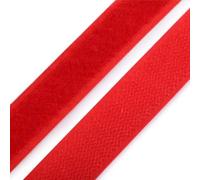 cyclingcolors 1x Rotolo di scratch strappo 20 mm 25 metri auto aggrappante organizer organizzare fermacavo striscia aggancio sacchetto indumento cinghia fascette poliammide, rosso