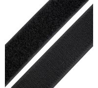 cyclingcolors 1x Rotolo di scratch strappo 38 mm 25 metri auto aggrappante organizer organizzare fermacavo striscia aggancio sacchetto indumento cinghia fascette poliammide, nero