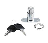 cyclingcolors 1x Serratura a baionetta per porte scorrevoli con cilindro e rosetta per mobili ufficio armadio, cromato