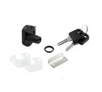 cyclingcolors 1x Serratura mini per cassetto con cilindro Ø12 mm lunghezza 22 mm con rosetta chiavi e riscontro per mobili ufficio armadio, nero