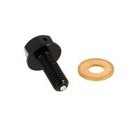cyclingcolors 1x Tappo di scarico vite magnetico con rondella rame ideale per ciclomotore scooter moto auto quad coppa dell'olio motore, M8x1.25 20mm