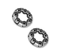 cyclingcolors 2 cuscinetti per bicicletta Cycle mountain bike Città Vintage Route Cyc3701260832017, 13 mm 20 mm, 7 biglie 4,76 mm, colore: Argento