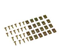 cyclingcolors 20 clip + viti per carenatura carrozzeria moto scooter ciclomotore, 4x12mm