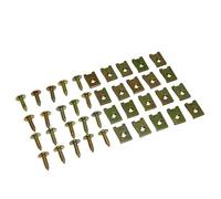 cyclingcolors 20 clip + viti per carenatura carrozzeria moto scooter ciclomotore, 5x15mm