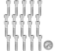 cyclingcolors 20 viti cilindriche in acciaio inox A2 a esagono incassato, norma DIN 912, ISO 4762, filettatura metrica, M5 x 30 mm (lunghezza filettatura 22 mm)