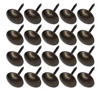 cyclingcolors 20x Chiodi a testa larga tondi chiodini puntine per tappezzeria 9mm marrone decorativo divano poltrona letto ristrutturazione sedia, finitura bronzo