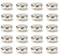 cyclingcolors 20x Chiodo decorativo, coprivite, tappezzeria, mobili, a forma di artiglio con 3 punte, vintage, acciaio argentato, 24 mm