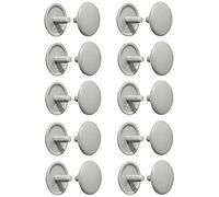 cyclingcolors 20x coprivite pz2 cappuccio plastica viti copertura coperchi tappi pozidriv 2.5mm (Grigio chiaro (RAL 7035))