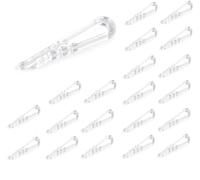 cyclingcolors 20x fermagli per camicia supporto abbigliamento fermaglio clip allegato plastica trasparente 9x40mm
