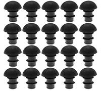 cyclingcolors 20x inserto tappo chiusura plastica nero a Lamelle Ø15,5mm x 7.5-9mm coprivite cappuccio mobili rotondo tubo piedini gambe