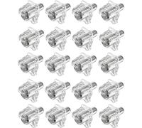 cyclingcolors 20x reggipiani perni supporto mensole 3mm trasparente staffe plastico + acciaio tasselli scaffale mobili