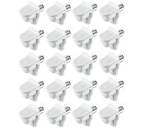 cyclingcolors 20x reggipiani perni supporto mensole 5mm Bianco staffe plastico + acciaio tasselli scaffale mobili