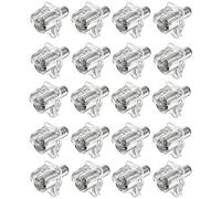 cyclingcolors 20x reggipiani perni supporto mensole 5mm trasparente staffe plastico + acciaio tasselli scaffale mobili