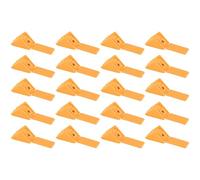 cyclingcolors 20x staffa angolare connettore in plastica 30 mm 1 foro con copertura supporto mobile mensola universale fissaggio da avvitare ciliegio
