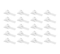 cyclingcolors 20x staffa angolare connettore in plastica 30 mm 1 foro con copertura supporto mobile mensola universale fissaggio da avvitare bianco