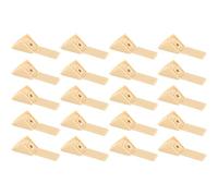cyclingcolors 20x staffa angolare connettore in plastica 30 mm 1 foro con copertura supporto mobile mensola universale fissaggio da avvitare betulla