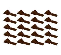 cyclingcolors 20x staffa angolare connettore in plastica 30 mm 1 foro con copertura supporto mobile mensola universale fissaggio da avvitare marrone scuro