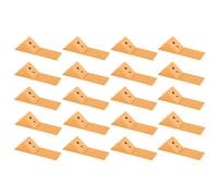 cyclingcolors 20x staffa angolare connettore in plastica 30 mm 2 fori con copertura supporto mobile mensola universale fissaggio da avvitare ciliegio