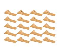 cyclingcolors 20x staffa angolare connettore in plastica 30 mm 2 fori con copertura supporto mobile mensola universale fissaggio da avvitare faggio
