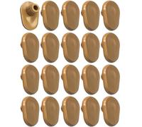 cyclingcolors 20x Tappo Chiusura Plastica Copriforo Fori 10mm 11mm Cappuccio Copertura Coperchi Tappi Protezione, Marrone chiaro