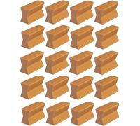 cyclingcolors 20x zoccolo di montaggio 18mm telaio porta finestra bovindo montaggio mobili da cucina marrone