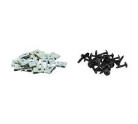 cyclingcolors 25 clip + viti per carenatura carrozzeria moto scooter ciclomotore, 4x14mm