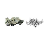 cyclingcolors 25 clip + viti per carenatura carrozzeria moto scooter ciclomotore, 5 mm