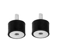 cyclingcolors 2x Ammortizzatori silent block gomma boccola blocco silenzioso giunti cuscinetti supporto moto auto trattore rimorchio, Maschio Femmina M6x19mm M6x6mm 25x30mm