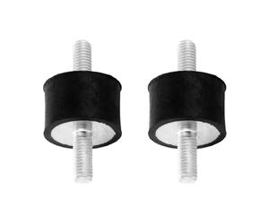 cyclingcolors 2x Ammortizzatori silent block gomma boccola blocco silenzioso giunti cuscinetti supporto moto auto trattore rimorchio, maschio maschio M8x20mm M8x20mm 30x40mm