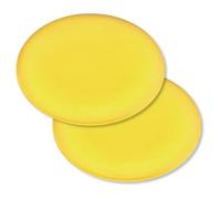 cyclingcolors 2x Applicatore in Spugna Spugnetta Pad Tampone Cera Auto Polish Auto Carrozzeria Gomma Plastica Vinile Pelle