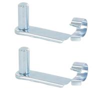 cyclingcolors 2X ASSE Perno di Sicurezza per Clip a Molla con Forcella 10mm Lunghezza utile 58mm Tappo Universale Testata bombola Gas Forcella Perno Veicolo Ganascia