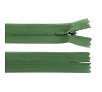 cyclingcolors 2x Cerniera invisibile N°3 30 cm - chiusura lampo in poliestere Dederon con cursore, estremità aperta, maglia scorrevole per cucito sartoria abbigliamento - verde bottiglia