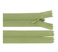 cyclingcolors 2x Cerniera invisibile N°3 60 cm - chiusura lampo in poliestere con cursore, estremità aperta, per cucito sartoria abbigliamento giacche cappotti - verde scuro