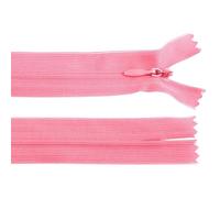 cyclingcolors 2x Cerniera invisibile N°3 60 cm - chiusura lampo in poliestere Dederon con cursore, estremità aperta, maglia scorrevole per cucito sartoria abbigliamento giacche cappotti - rosa medio