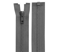 cyclingcolors 2x Cerniera Lampo n. 5 30 cm Chiusure Cursore Tirante Zip Poliestere Abbagliamento Arredamento Cucito Giacche, Grigio Opaco