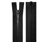 cyclingcolors 2x Cerniera Lampo n. 5 70 cm Chiusure Cursore Tirante Zip Poliestere Abbagliamento Arredamento Cucito Giacche, Nero