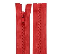 cyclingcolors 2x Cerniera Lampo n. 5 70 cm Chiusure Cursore Tirante Zip Poliestere Abbagliamento Arredamento Cucito Giacche, Rosso