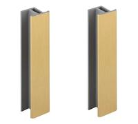 cyclingcolors 2x Connettore Zoccolino Battiscopa 100mm colore dorato Bordo Mobili Cucina Zoccolo Giunzione multiangolo angolare