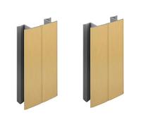 cyclingcolors 2x Connettore Zoccolino Battiscopa 120mm colore dorato Bordo Mobili Cucina Zoccolo Giunzione multiangolo angolare