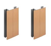 cyclingcolors 2x Connettore Zoccolino Battiscopa 120mm colore rame Bordo Mobili Cucina Zoccolo Giunzione multiangolo angolare
