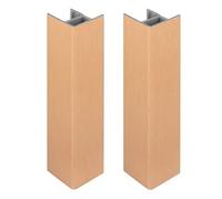 cyclingcolors 2x Connettore Zoccolino Battiscopa 120mm colore rame Bordo Mobili Cucina Zoccolo Giunzione multiangolo angolare