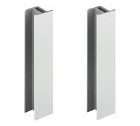 cyclingcolors 2x Connettore Zoccolino Battiscopa 150mm bianco opaco Bordo Mobili Cucina Zoccolo Giunzione multiangolo angolare