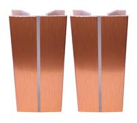 cyclingcolors 2x Connettore Zoccolino Battiscopa Bordo Mobili Cucina Zoccolo Giunzione multiangolo angolare, 100mm rame multiangolo
