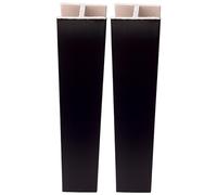 cyclingcolors 2x Connettore Zoccolino Battiscopa Bordo Mobili Cucina Zoccolo Giunzione multiangolo angolare, 80mm nero