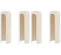 cyclingcolors 2x copri coperchio tappo cerniera finestra porta boccole manicotto plastica copertura tubo, ø16 mm bianco (Confezione da 2)